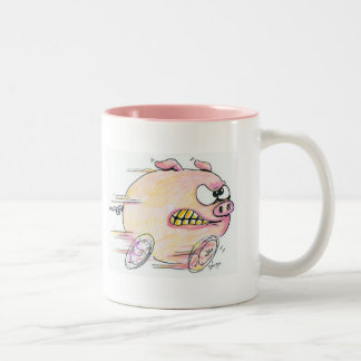 2 Couleurs Emballage de la tasse de café de porcs