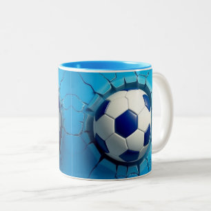 2 Couleurs Emballage de tasse de football 3d, enveloppement d