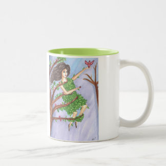 2 Couleurs Emprisonné dans une tasse d'arbre (personnaliser)