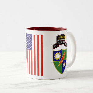 2 Couleurs ęr bataillon - soixante-quinzième tasse à deux