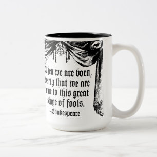 2 Couleurs Étape de tasse de citation d'imbéciles,