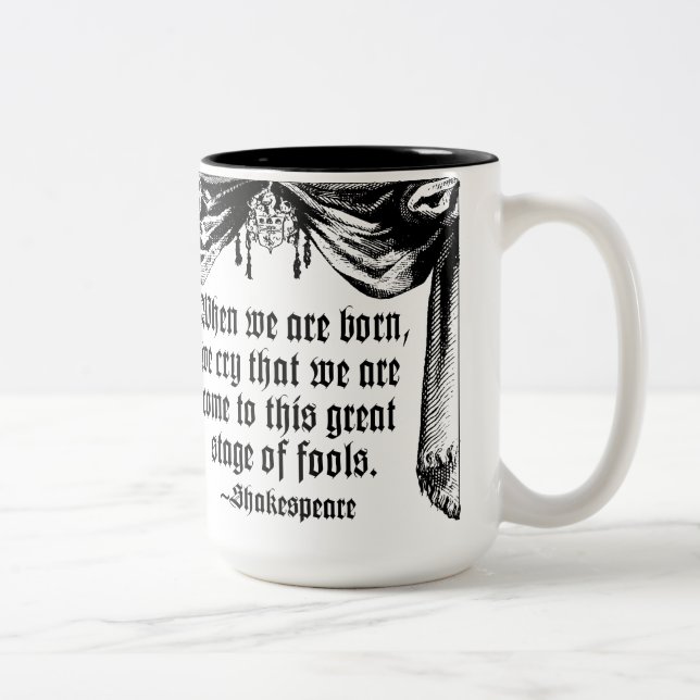 2 Couleurs Étape de tasse de citation d'imbéciles, (Droit)
