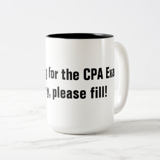 2 Couleurs Étude pour la tasse d'examen de CPA