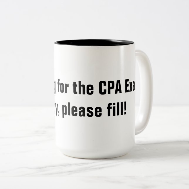 2 Couleurs Étude pour la tasse d'examen de CPA (Devant droit)
