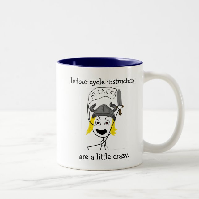 2 Couleurs Faire un cycle-Attaque d'intérieur ! tasse (Droit)