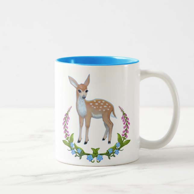 2 Couleurs Faon dans la tasse de digitales (Droit)