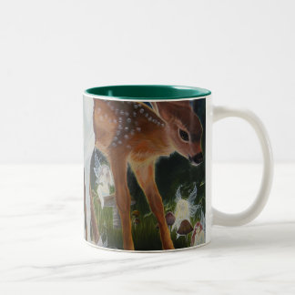 2 Couleurs Faon et tasse de fées