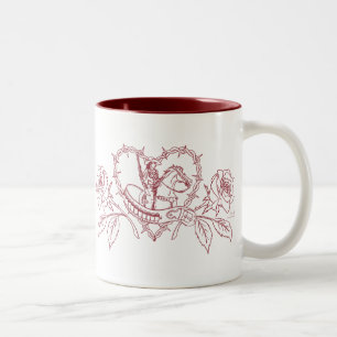 2 Couleurs Femme de la tasse occidentale de deux tons