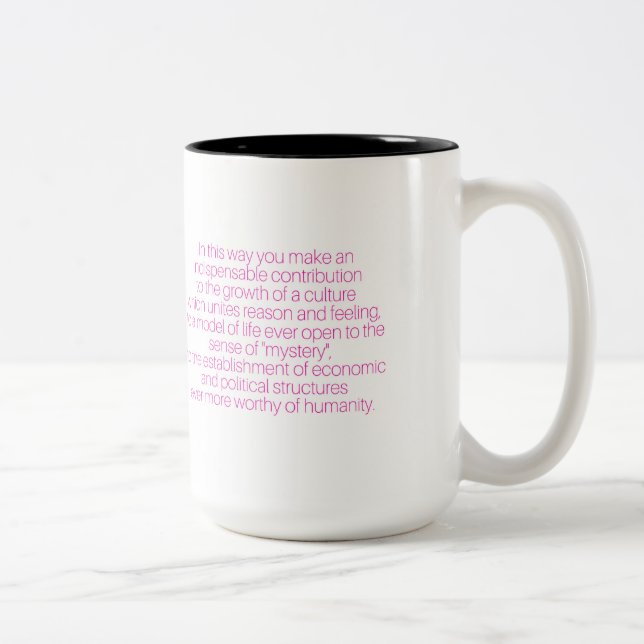 2 Couleurs Femmes de Merci qui travaillent la tasse (Droit)