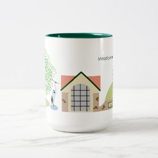 2 Couleurs Ferme de Morris vous êtes ici tasse