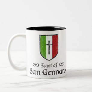 2 Couleurs Festin de tasse de festival de San Gennaro New