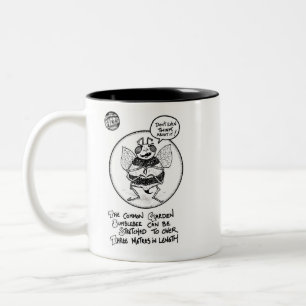 2 Couleurs FICTS "abeille étirant" la tasse de 2-Ton