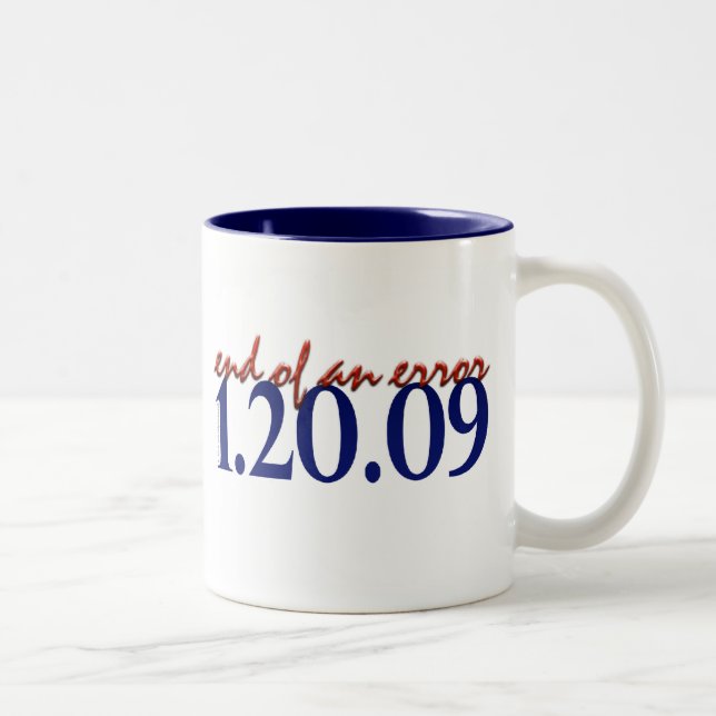 2 Couleurs Fin d'une erreur - tasse (Droit)