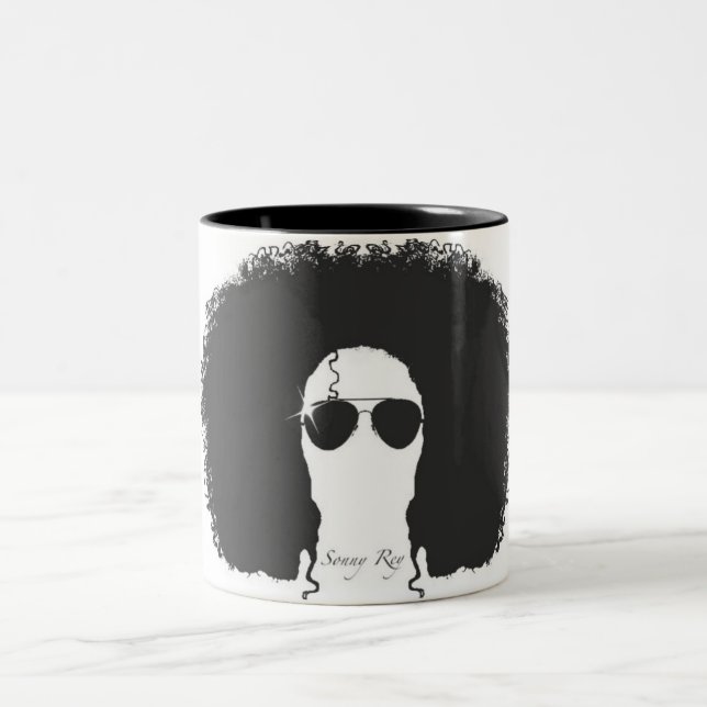 2 Couleurs Fiston tasse noire/blanche de Rey (Centre)