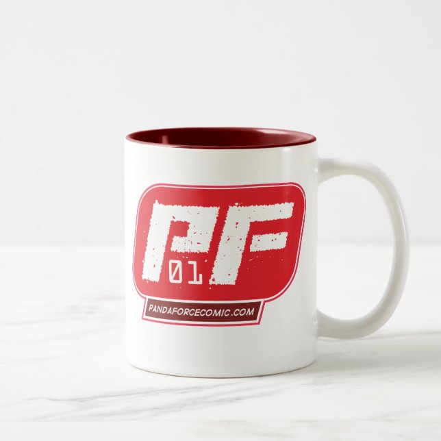 2 Couleurs Force de panda, tasse de café de l'agent 01 (Droit)