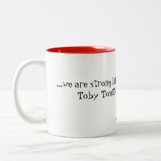 2 Couleurs Fort comme une tasse de café en céramique de chêne