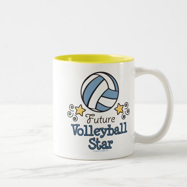 2 Couleurs Future tasse d'étoile de volleyball (Droit)