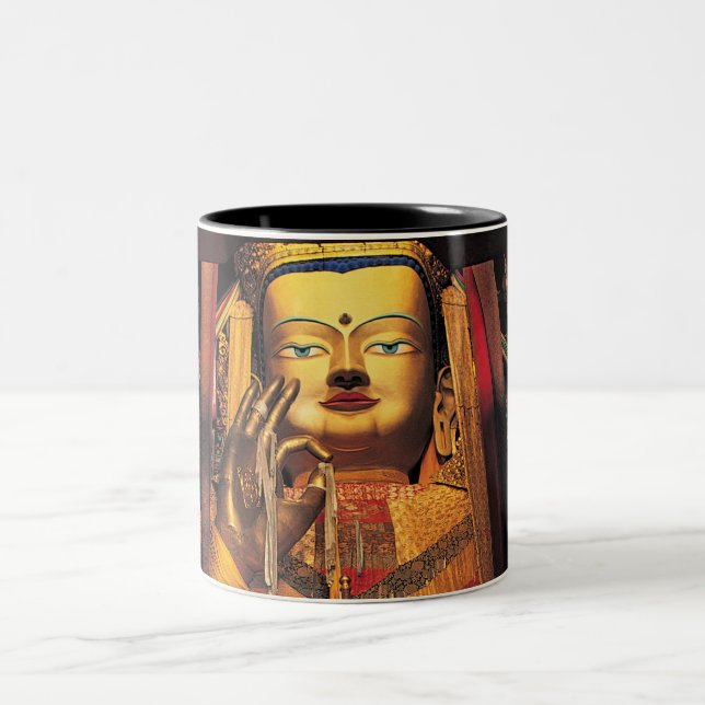 2 Couleurs Futurs noir/blanc de tasse de Bouddha (Centre)