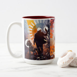 2 Couleurs Galen Dara Monty et tasse forte d'art
