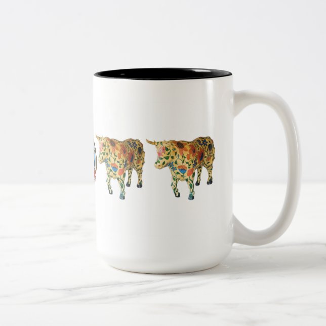 2 Couleurs "Garden state d'esprit" tasse de 15 onces (Droit)