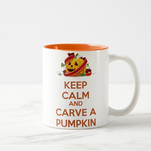 2 Couleurs Gardez le calme et découpez une tasse de (Droit)