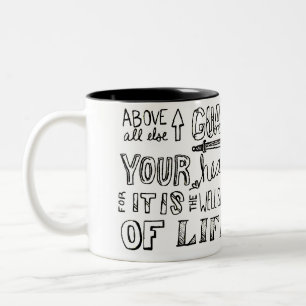 2 Couleurs Gardez votre tasse de coeur