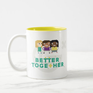 2 Couleurs Geek de fille X : Améliorez ensemble la tasse à
