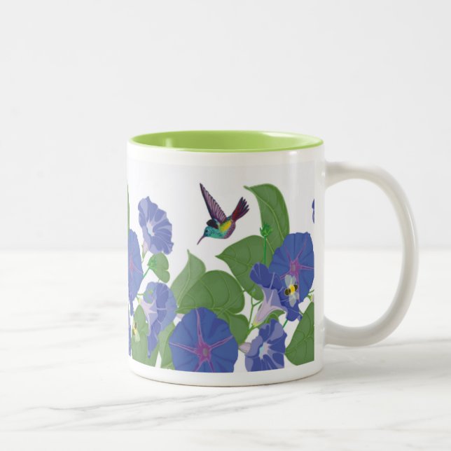 2 Couleurs Gloire de matin et vert de tasse de colibris (Droit)