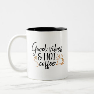 2 Couleurs Good Vibes et tasse de citation de café