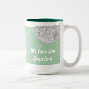 2 Couleurs Grand-maman personnalisée de tasse de photo
