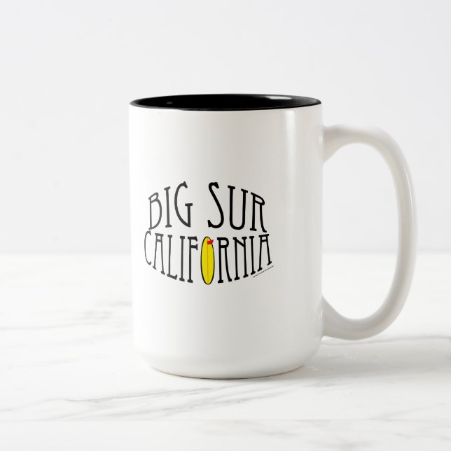 2 Couleurs Grand Sur, tasse de la Californie (Droit)