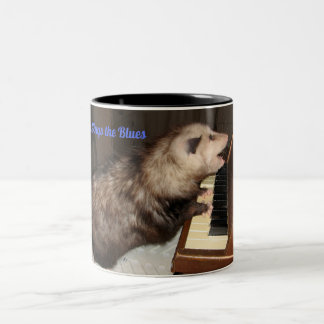 2 Couleurs Grande tasse avec l'opossum de chant