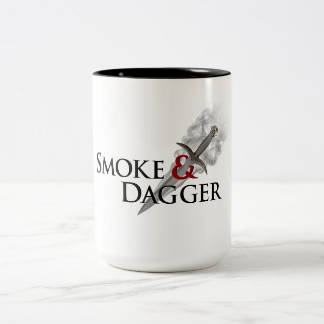 2 Couleurs Grande tasse de café de la fumée 15oz et de (Centre)