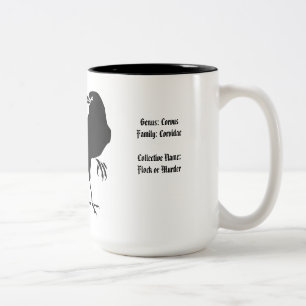 2 Couleurs Grande tasse de corneille