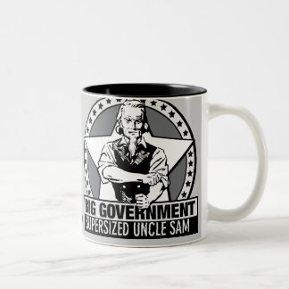 2 Couleurs Grande tasse de faits de gouvernement
