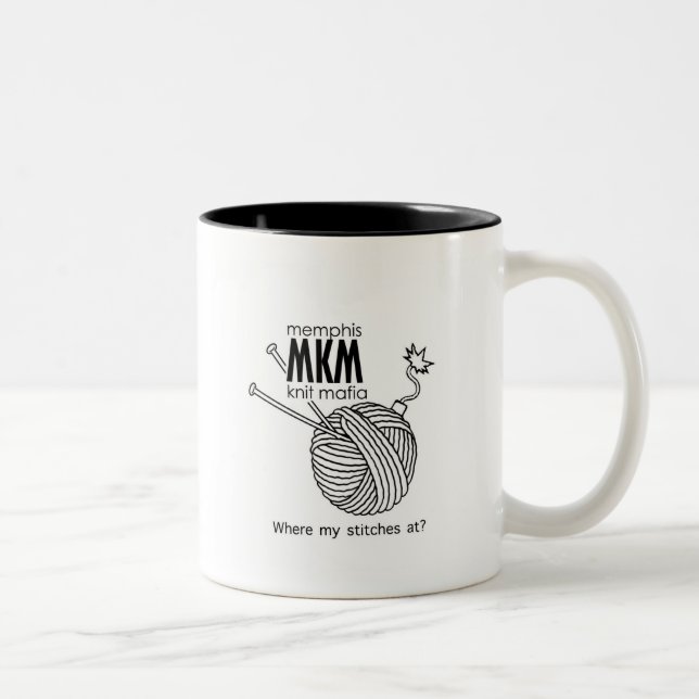 2 Couleurs Grande tasse de MKM (Droit)