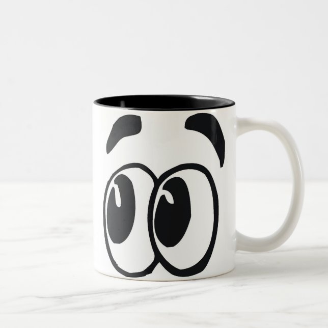 2 Couleurs Grande tasse de yeux (Droit)