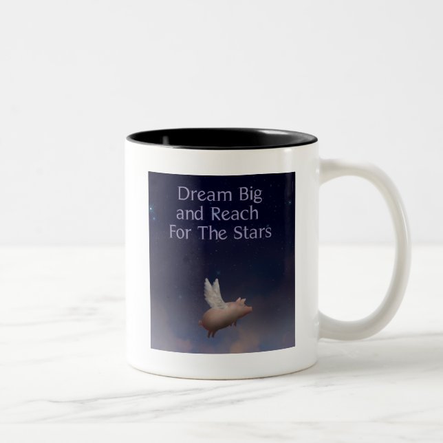 2 Couleurs grande tasse rêveuse (Droit)