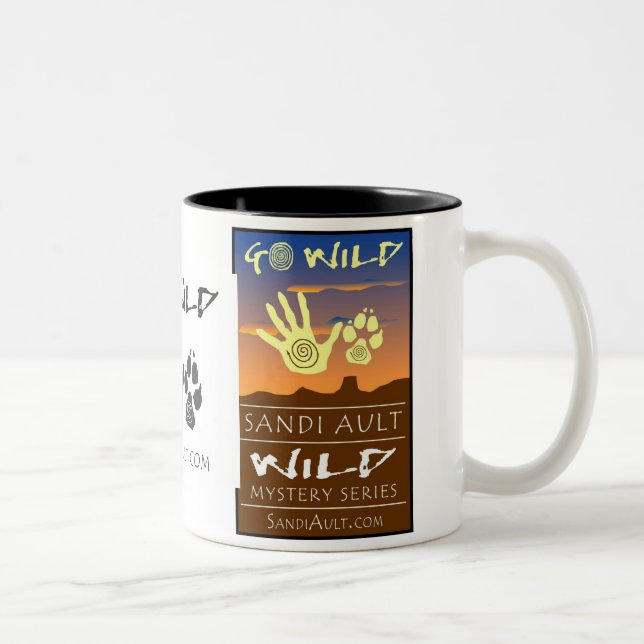 2 Couleurs Grande tasse SAUVAGE de mystère (Droit)