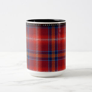 2 Couleurs Grande tasse - tartan rouge de Lichtie -