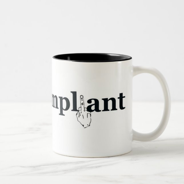 2 Couleurs Grande vieille tasse Non-Conforme (Droit)
