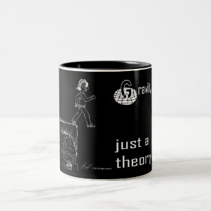 2 Couleurs Gravité, juste une théorie. Tasse (blanche et