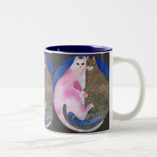 2 Couleurs Grosse tasse de caresse de chats