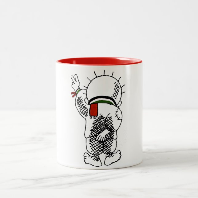 2 Couleurs Handala (enfant palestinien) sur la tasse (Centre)