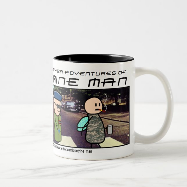 2 Couleurs Homme de doctrine ! ! Tasse de route d'abbaye (Droit)