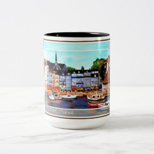 2 Couleurs Honfleur, tasse de peinture de la France