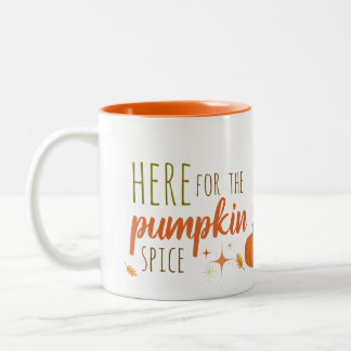 2 Couleurs Ici pour la tasse épice de citrouille