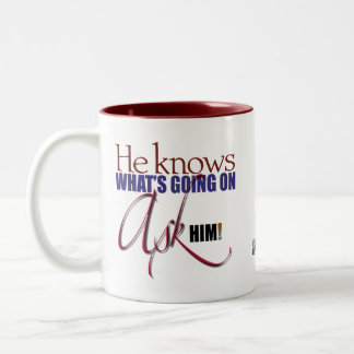 2 Couleurs Il sait que se passe-t-il : Demandez-lui ! tasse