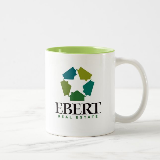 2 Couleurs Immobiliers 11oz d'Ebert. Tasse (Droit)