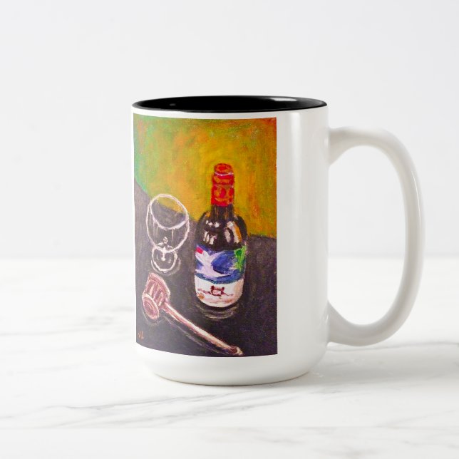 2 Couleurs In vino veritas tasse à deux tons (Droit)
